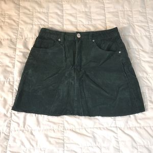 Corduroy mini skirt